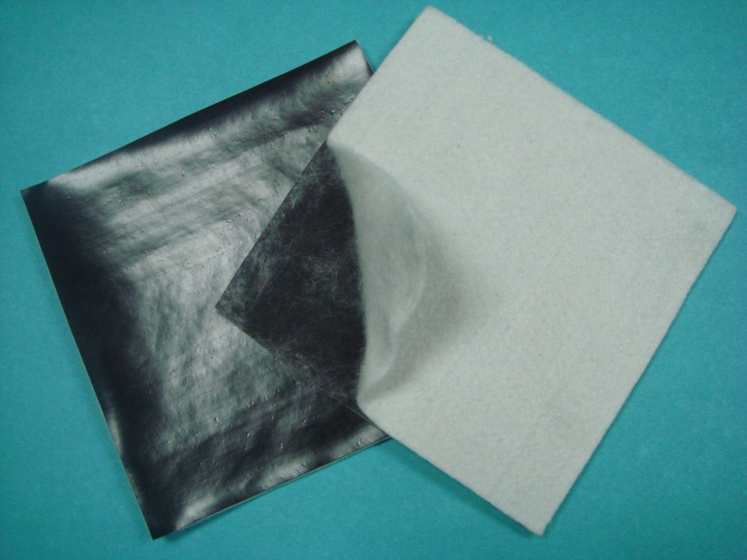 Smooth Surface HDPE Geomembrane Liner , Waterproof Heated Non Woven Geotextile 400GSM